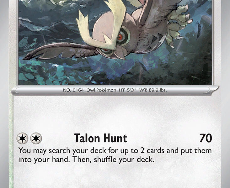 Noctowl Pokemon Kaart