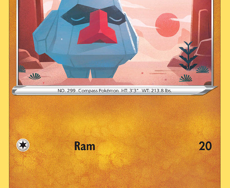 Nosepass Pokemon Kaart