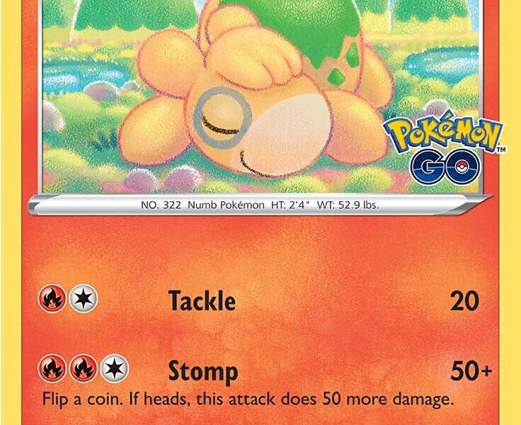 Numel Pokemon Kaart