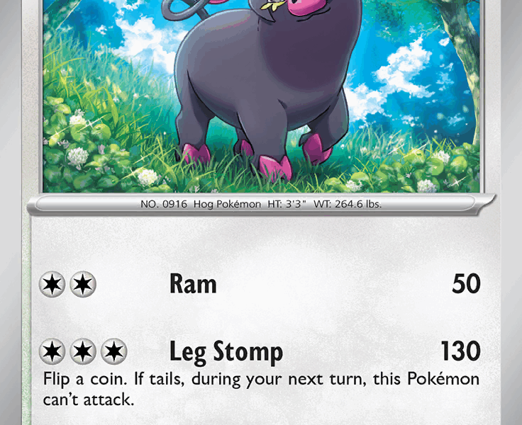 Oinkologne Pokemon Kaart