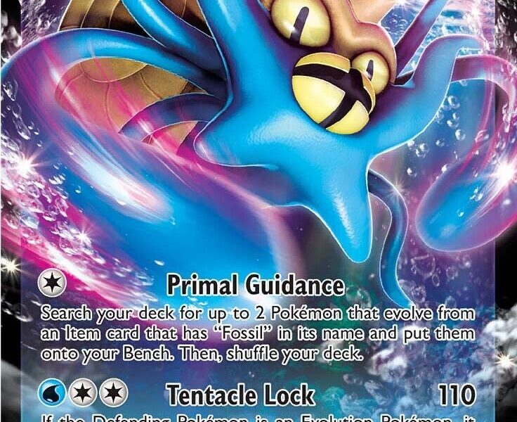 Omastar V Pokemon Kaart