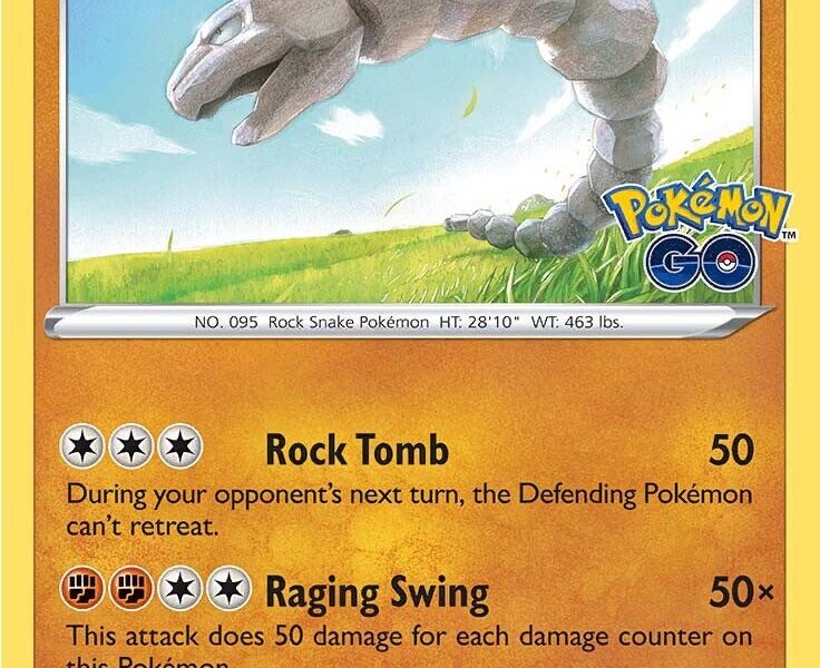 Onix Pokemon Kaart