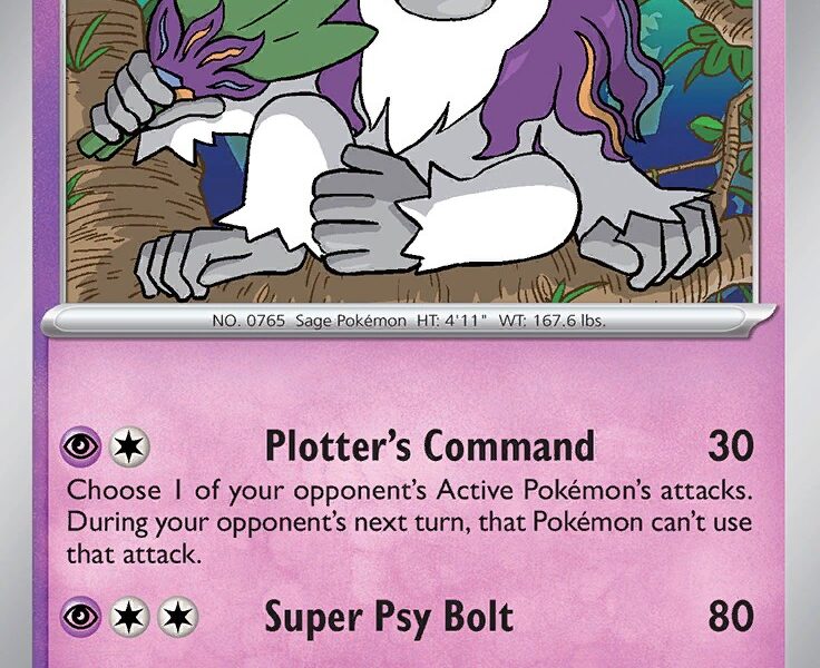 Oranguru Pokemon Kaart
