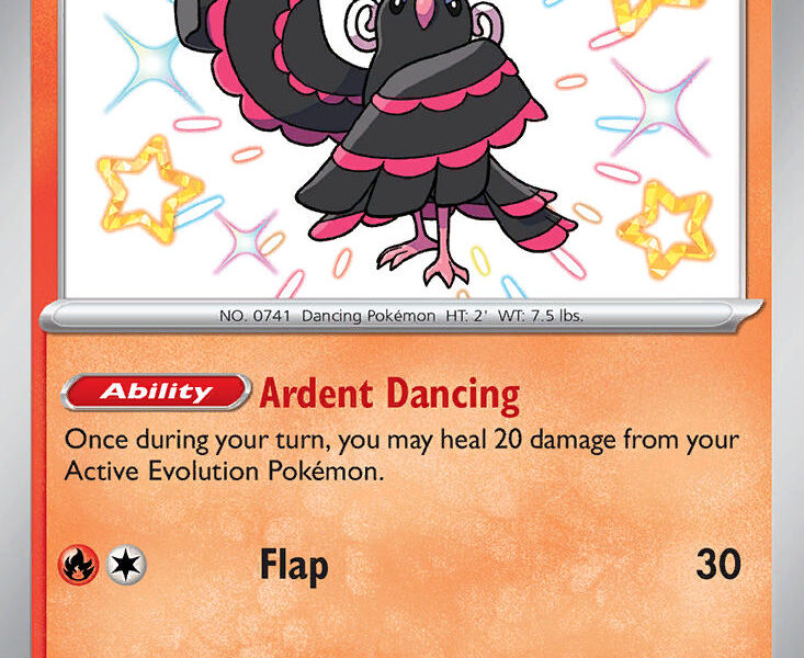 Oricorio Pokemon Kaart