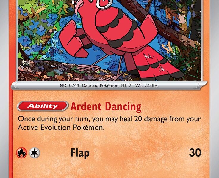 Oricorio Pokemon Kaart