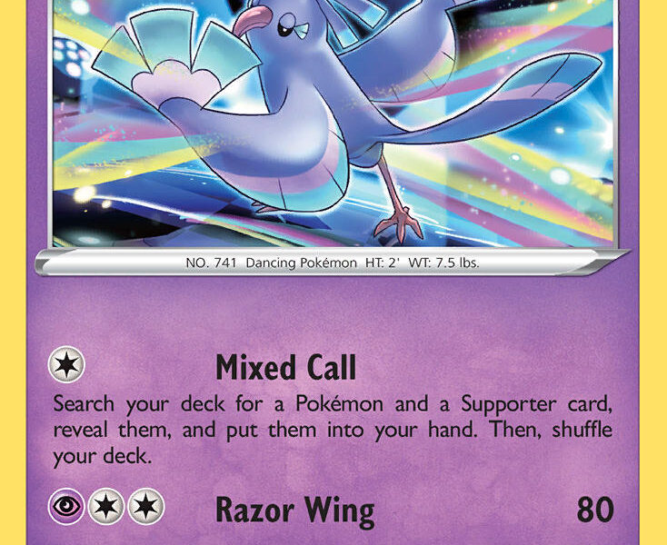 Oricorio Pokemon Kaart