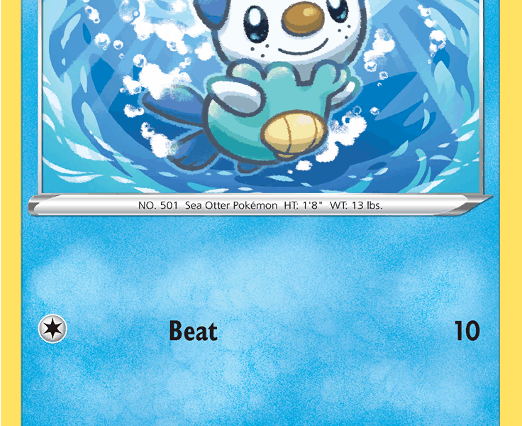 Oshawott Pokemon Kaart