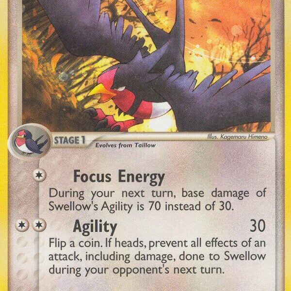Swellow Pokemon Kaart