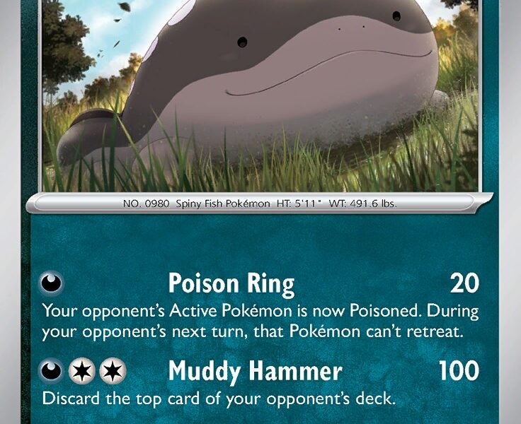 Paldean Clodsire Pokemon Kaart