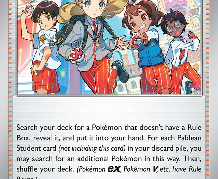 Paldean Student Pokemon Kaart