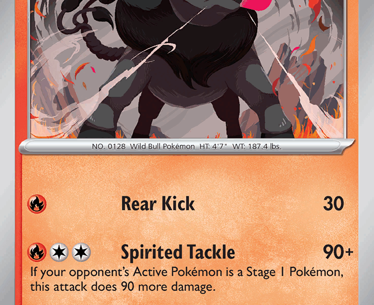 Paldean Tauros Pokemon Kaart