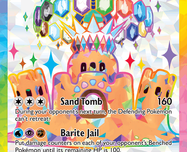Palossand ex Pokemon Kaart