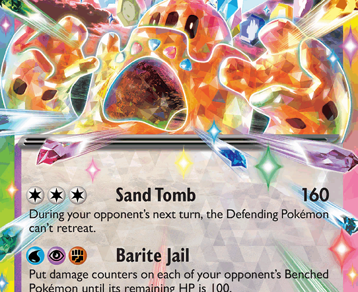 Palossand ex Pokemon Kaart