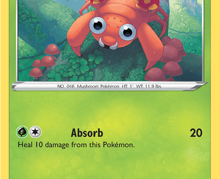 Paras Pokemon Kaart