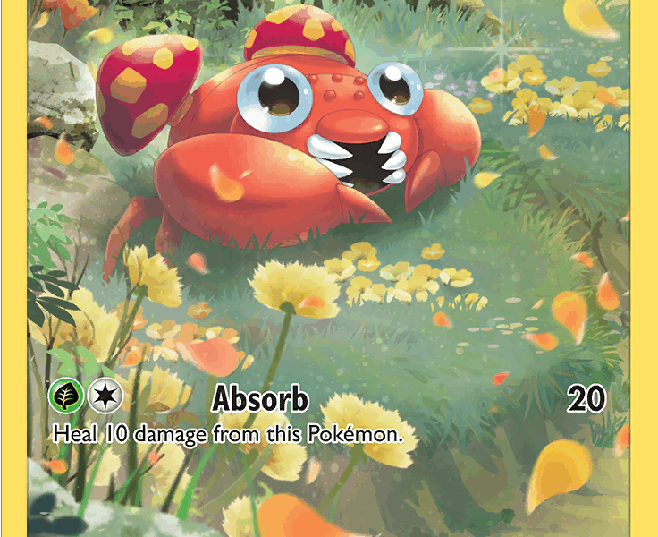 Paras Pokemon Kaart