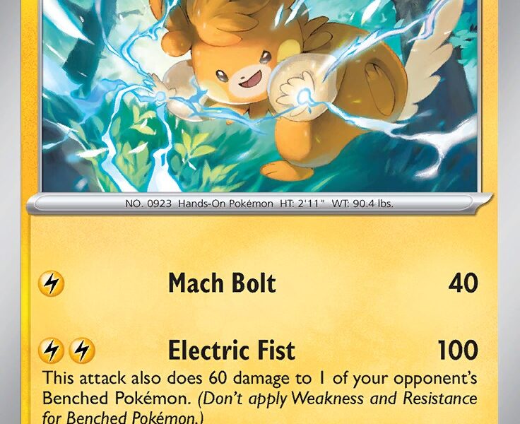 Pawmot Pokemon Kaart