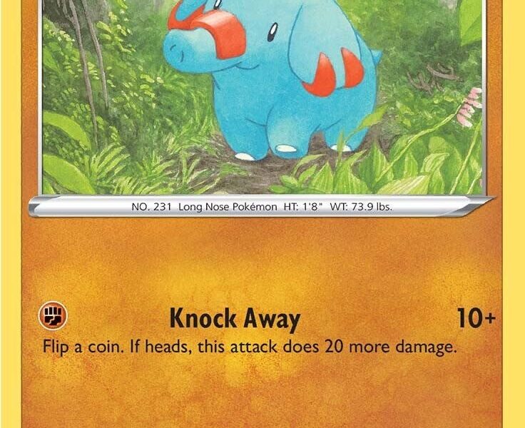 Phanpy Pokemon Kaart
