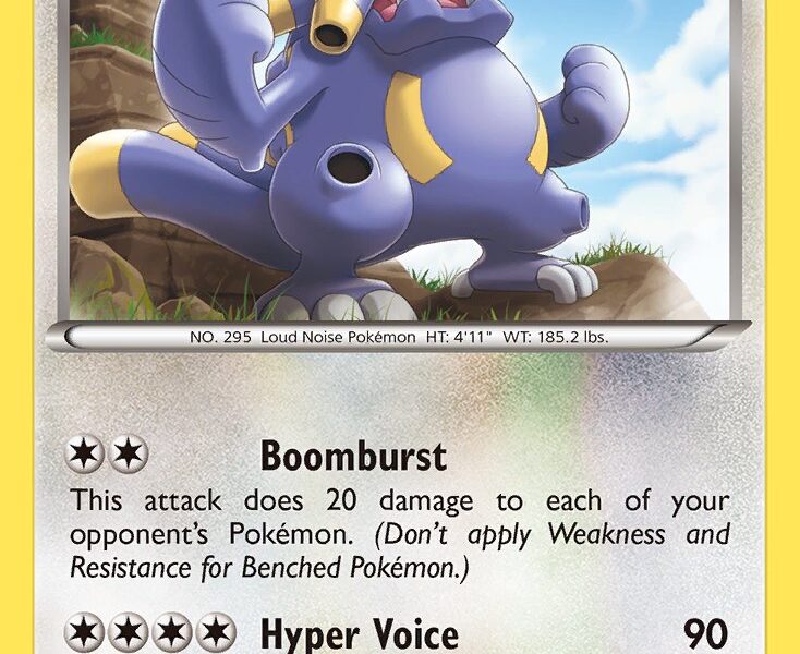 Exploud Pokemon Kaart