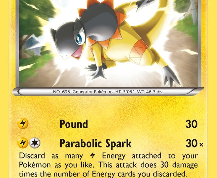 Heliolisk Pokemon Kaart
