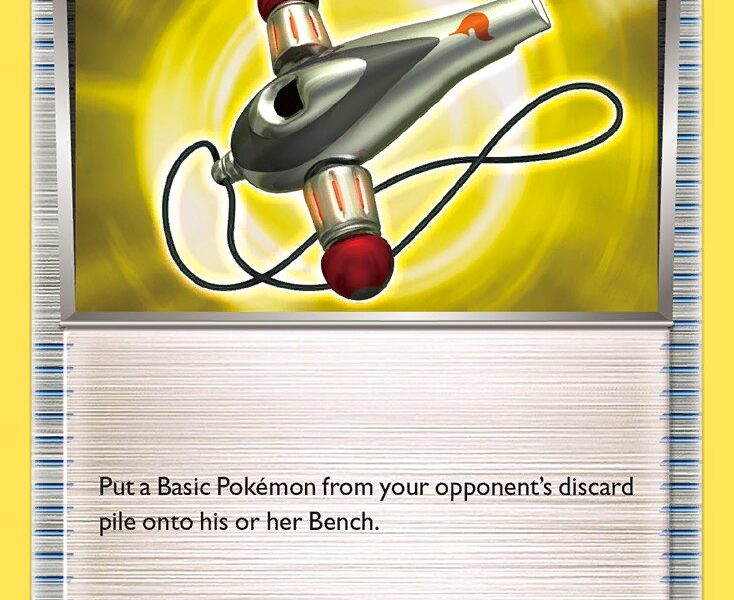 Target Whistle Team Flare Gear Pokemon Kaart
