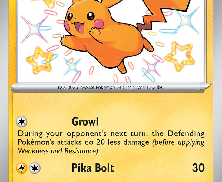 Pikachu Pokemon Kaart