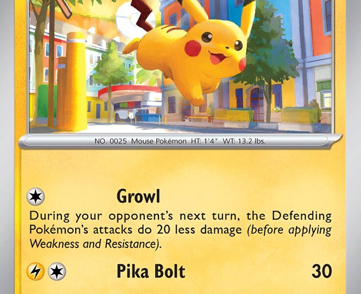 Pikachu Pokemon Kaart
