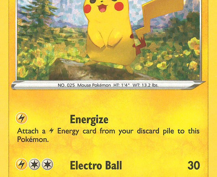 Pikachu Pokemon Kaart