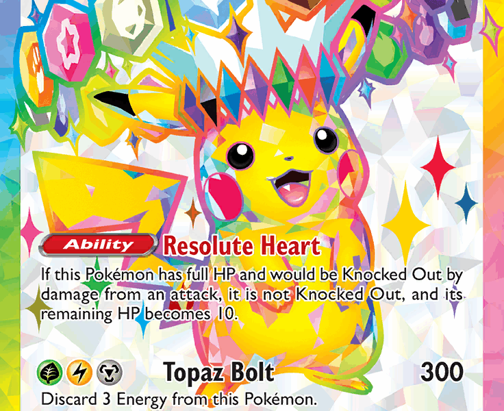 Pikachu ex Pokemon Kaart