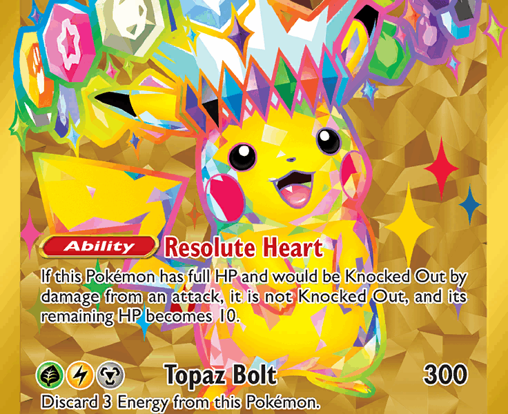 Pikachu ex Pokemon Kaart