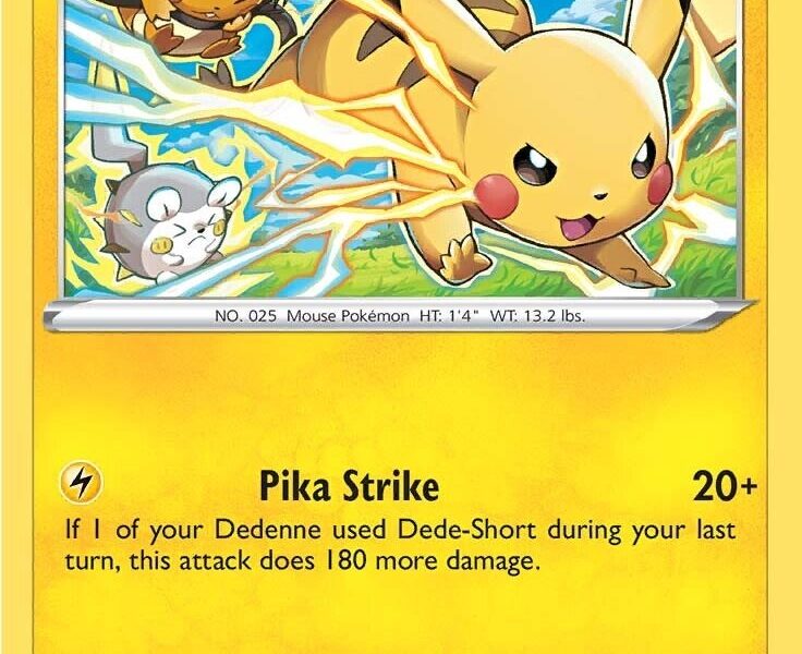 Pikachu Pokemon Kaart