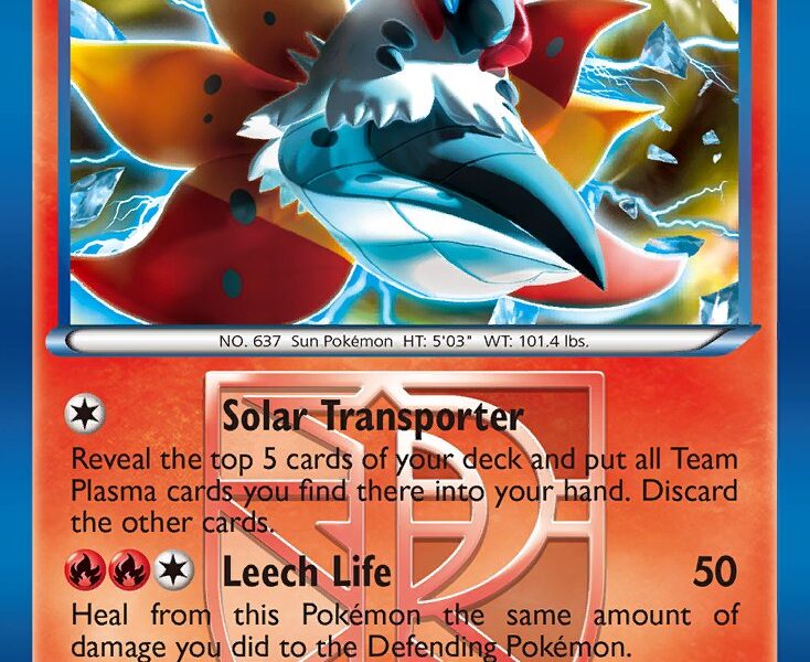 Volcarona Pokemon Kaart