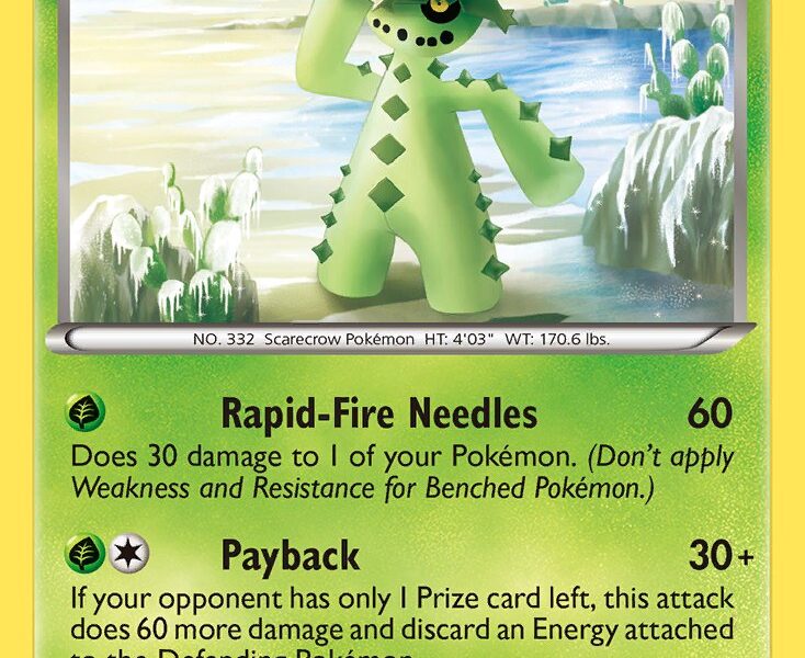Cacturne Pokemon Kaart