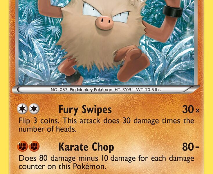 Primeape Pokemon Kaart
