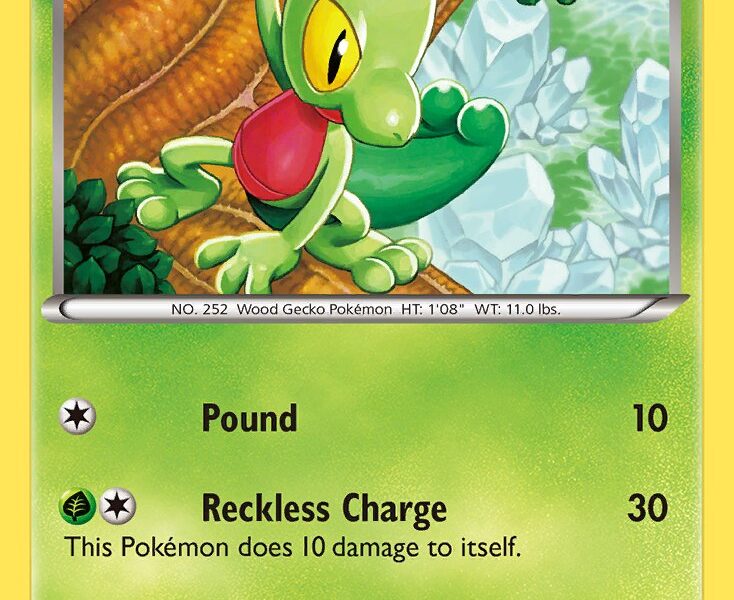 Treecko Pokemon Kaart