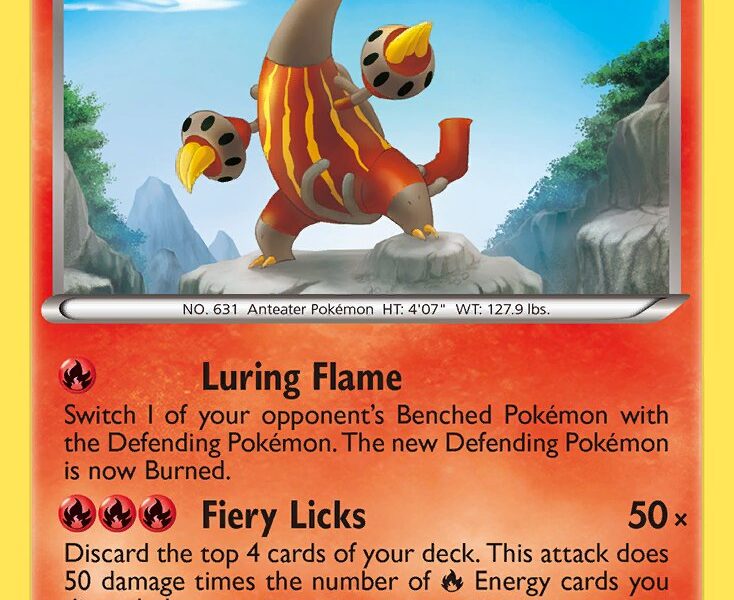 Heatmor Pokemon Kaart