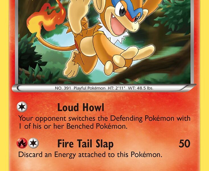 Monferno Pokemon Kaart