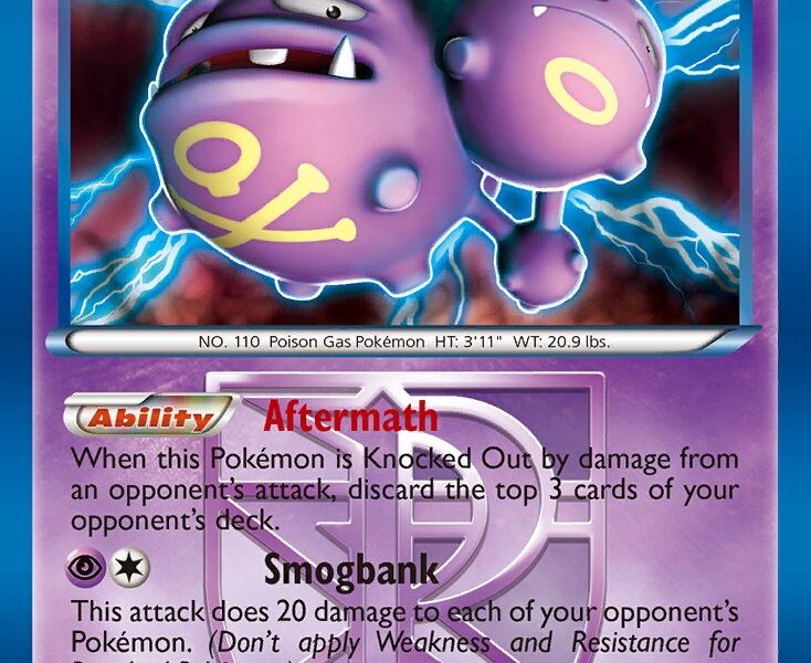 Weezing Pokemon Kaart