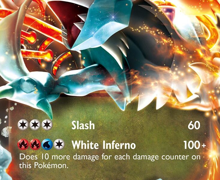 White Kyurem-EX Pokemon Kaart