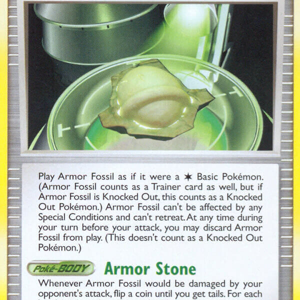 Armor Fossil Pokemon Kaart