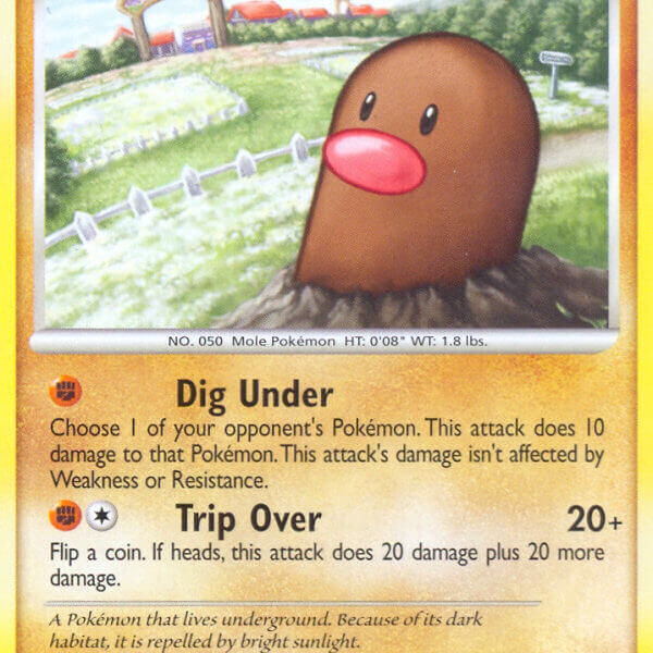Diglett Pokemon Kaart