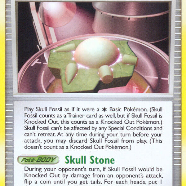 Skull Fossil Pokemon Kaart