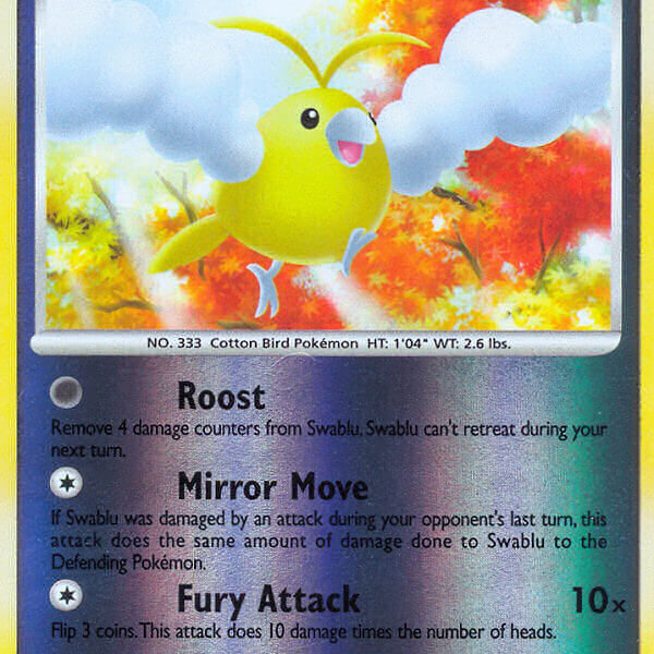 Swablu Pokemon Kaart
