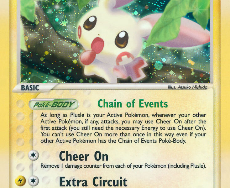 Plusle Pokemon Kaart