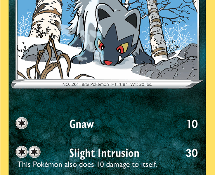 Poochyena Pokemon Kaart