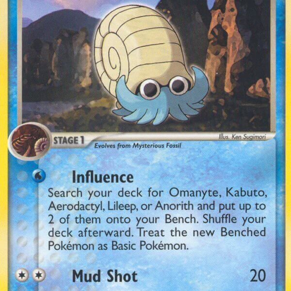 Omanyte Pokemon Kaart