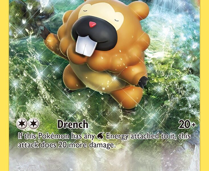 Bidoof Pokemon Kaart
