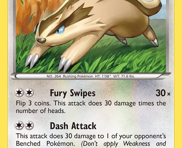 Linoone Pokemon Kaart