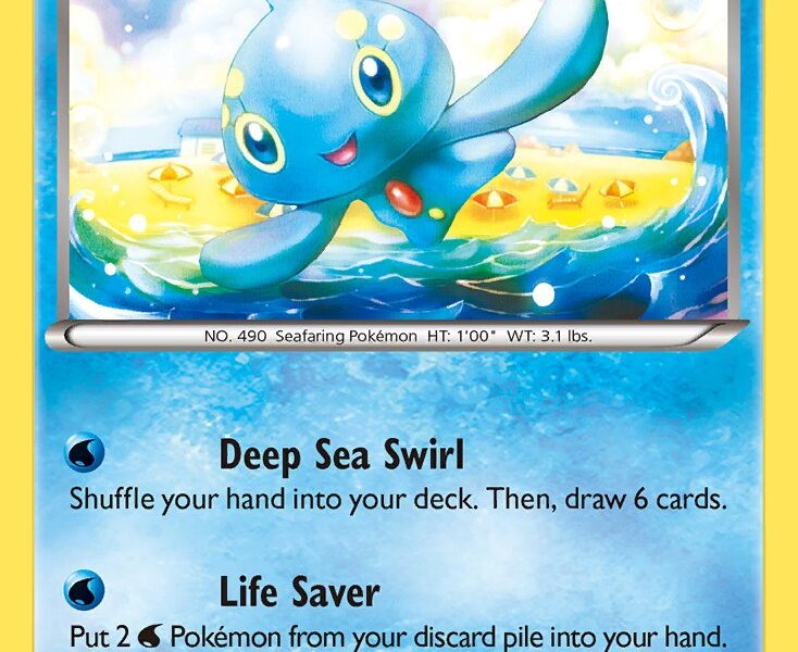 Manaphy Pokemon Kaart