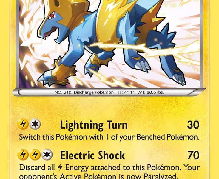 Manectric Pokemon Kaart