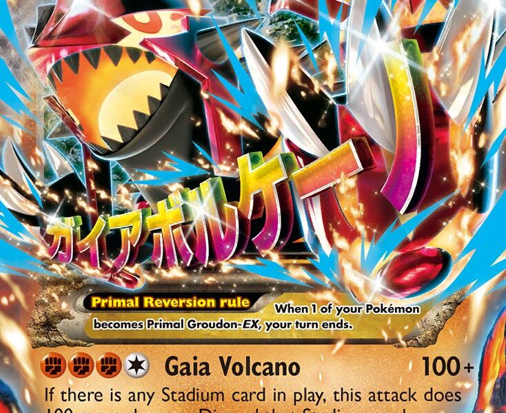 Primal Groudon-EX Pokemon Kaart